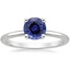 18KW Sapphire Perfect Fit Solitaire Ring, smalltop view