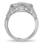Vintage Inspired Floating Halo Diamond Ring, smallview