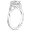 18KW Moissanite Chamise Halo Diamond Ring (1/5 ct. tw.), smalltop view
