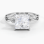 18KW Moissanite Willow Diamond Ring (1/8 ct. tw.), smalltop view
