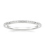 18K White Gold Laurel Diamond Ring, smalltop view