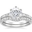 PT Moissanite Contoured Hudson Bridal Set, smalltop view