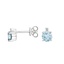 Silver Lucy Aquamarine and Diamond Earrings, smalladditional view 1