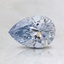 0.75 Ct. Light Blue Pear Lab Created Diamond