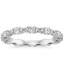 18K White Gold Tacori Petite Crescent Pavé Eternity Diamond Ring (5/8 ct. tw.), smalltop view