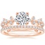 14K Rose Gold Reflection Diamond Ring with Luxe Ballad Diamond Ring (1/4 ct. tw.)