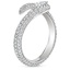 18K White Gold Serpentine Diamond Ring (1 1/10 ct. tw.), smallside view