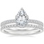 Platinum Gala Diamond Ring with Luxe Ballad Diamond Ring (1/4 ct. tw.)
