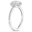18KW Sapphire Phoebe Diamond Ring, smalltop view