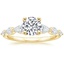 18K Yellow Gold Seine Graduated Pear Diamond Ring, smalltop view