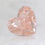 1.22 Ct. Fancy Orangy Pink Heart Lab Grown Diamond
