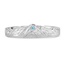 Custom Mount Pilatus Wedding Ring with Aquamarine Accent