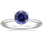 Sapphire Channing Ring in Platinum
