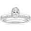 18K White Gold Noemi Ring with Ballad Diamond Ring (1/6 ct. tw.)