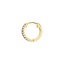 14K Yellow Gold Single Sapphire Hoop Earring, smalladditional view 2