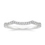 Platinum Petite Twisted Vine Contoured Diamond Ring (1/5 ct. tw.), smalltop view