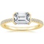 Emerald 18K Yellow Gold Ingrid Diamond Ring