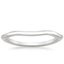 18K White Gold Budding Willow Contoured Ring, smalltop view