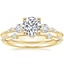 18K Yellow Gold Cascade Diamond Ring with Aimee Diamond Ring