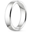 Platinum 5.5mm Tiburon Wedding Ring, smallside view