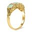 The Kaitlin Ring, smalltop view on a hand
