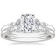 18KW Moissanite Verbena Diamond Bridal Set (1/4 ct. tw.), smalltop view