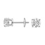 Platinum Round Diamond Stud Earrings (2 ct. tw.), smalladditional view 1