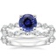 18KW Sapphire Luxe Versailles Diamond Bridal Set, smalltop view