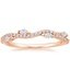 14K Rose Gold Luxe Winding Willow Diamond Ring (1/4 ct. tw.), smalltop view