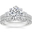 18K White Gold Gramercy Diamond Ring (3/4 ct. tw.) with Sienna Diamond Ring (1/2 ct. tw.)