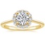 18K Yellow Gold Calla Diamond Ring (1/3 ct. tw.), smalltop view