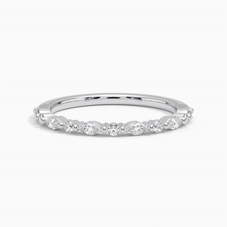 Unique Round and Marquise Diamond Band