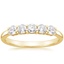 Yellow Gold Classic Five Stone Diamond Ring (1/2 ct. tw.)