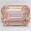 3.07 Ct. Fancy Intense Orangy Pink Emerald Lab Created Diamond