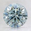 2.15 Ct. Fancy Blue Round Lab Created Diamond