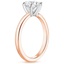 14K Rose Gold Six-Prong 2mm Comfort Fit Ring, smallside view