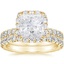 18KY Moissanite Estelle Diamond Bridal Set (1 1/3 ct. tw.), smalltop view