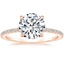 14K Rose Gold Demi Diamond Ring (1/3 ct. tw.), smalltop view