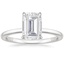 Moissanite Vita Diamond Ring in 18K White Gold