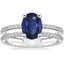 Sapphire Linnia Diamond Ring (1/2 ct. tw.) in 18K White Gold