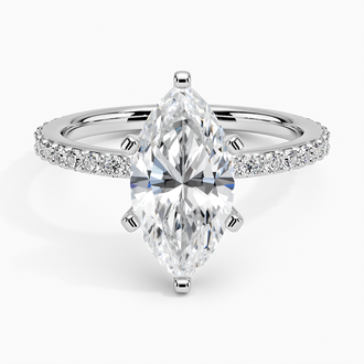 Luxe Petite Shared Prong Diamond Ring
