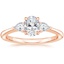 14K Rose Gold Petite Opera Diamond Ring (1/4 ct. tw.), smalltop view