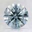 2.09 Ct. Fancy Greenish Blue Round Lab Created Diamond