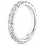 18K White Gold French Pavé Eternity Diamond Ring (2 ct. tw.), smallside view