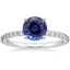 18KW Sapphire Luxe Petite Shared Prong Diamond Ring (1/3 ct. tw.), smalltop view