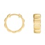14K Yellow Gold Napa Hoop Earrings, smalladditional view 1