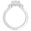 Platinum Three Stone Floating Diamond Ring, smalladditional view 1