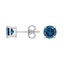 Silver London Blue Topaz Stud Earrings, smalladditional view 1