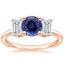 Rose Gold Sapphire Luxe Rhiannon Diamond Ring (3/4 ct. tw.)