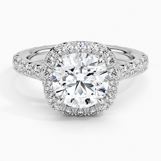 Estelle Halo Diamond Ring - Brilliant Earth